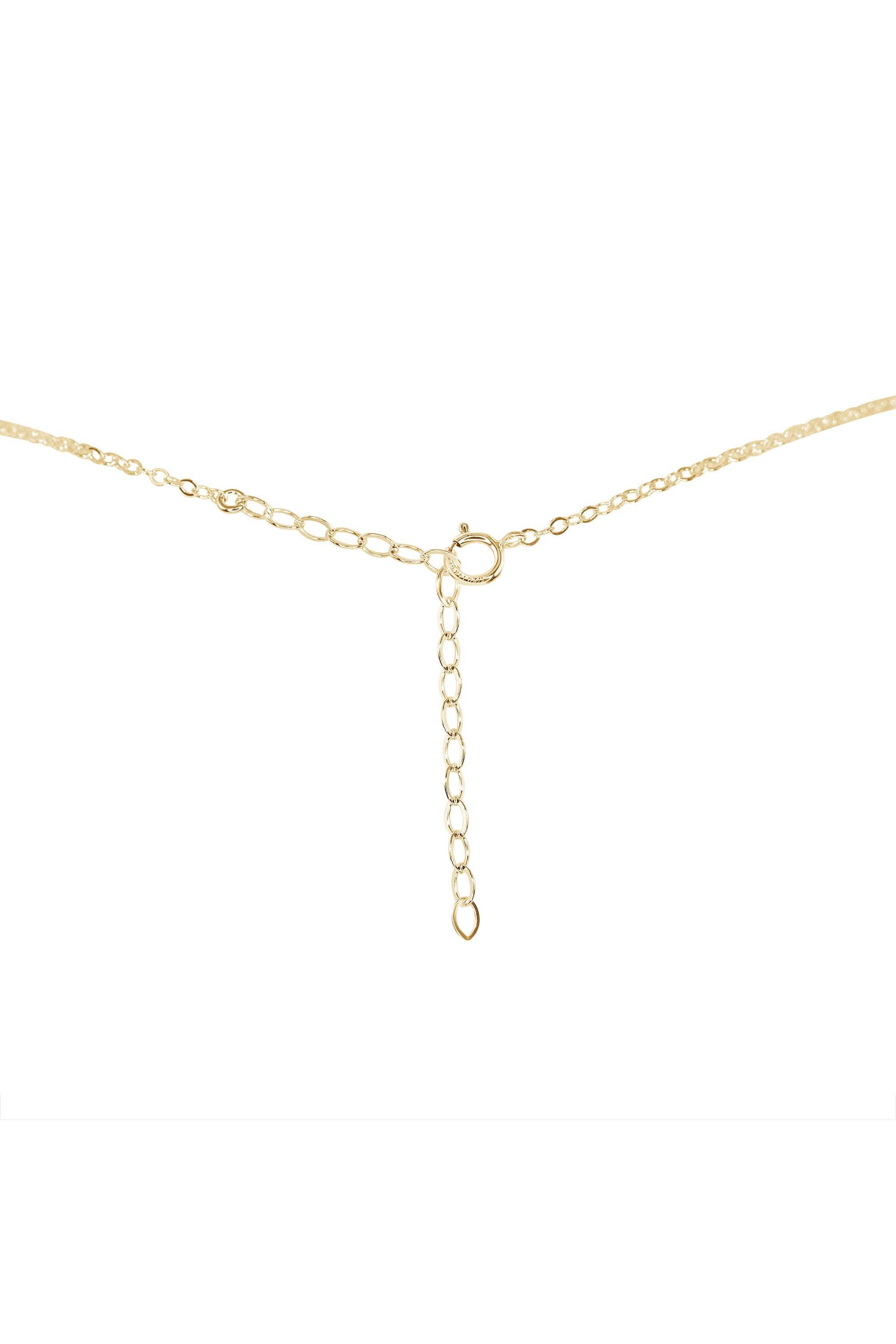 Crystal Quartz Double Terminated Mini Crystal Point Lariat Necklace - Crystal Quartz Double Terminated Mini Crystal Point Lariat Necklace - 14k Rose Gold Fill - Luna Tide Handmade Crystal Jewellery