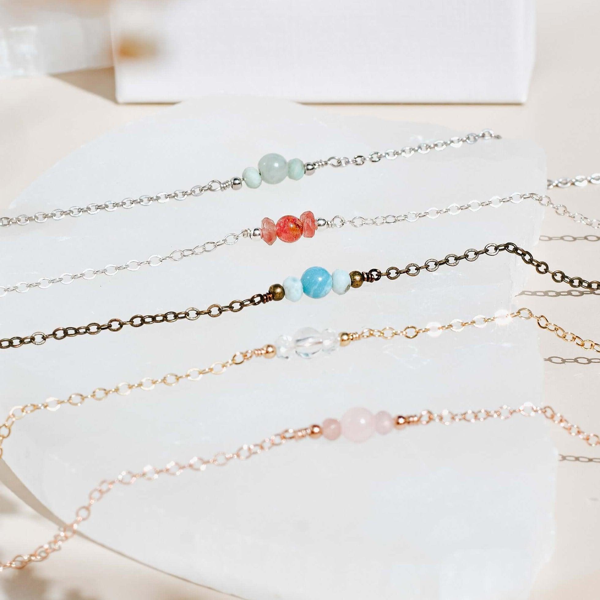 Dainty Choker - Bronze - 14K Gold Fill - Sterling Silver - Stainless Steel - 14K Rose Gold Fill - Luna Tide Handmade Jewellery