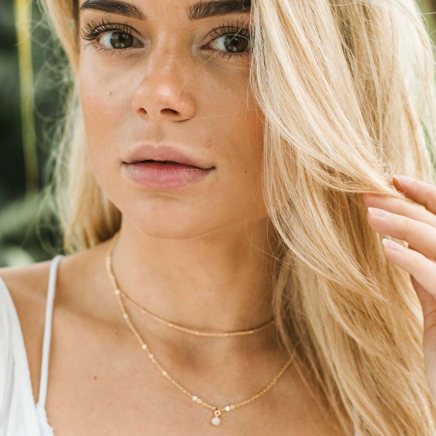Layered Choker - 14K Gold Fill - Luna Tide Handmade Jewellery