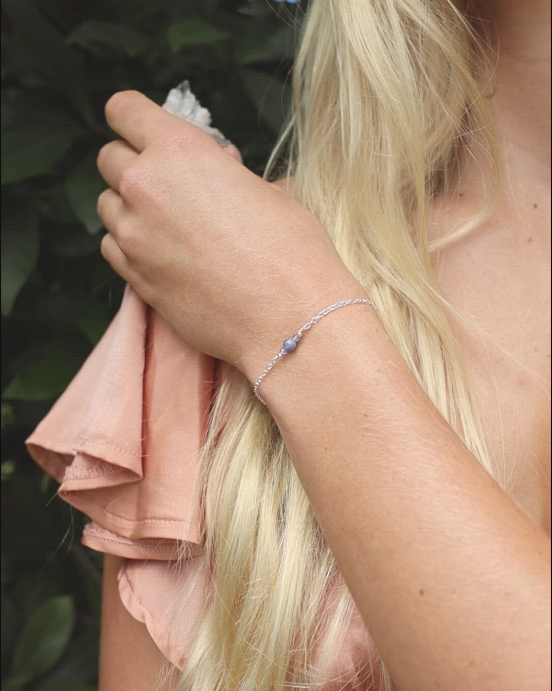 Dainty Tanzanite Gemstone Bracelet