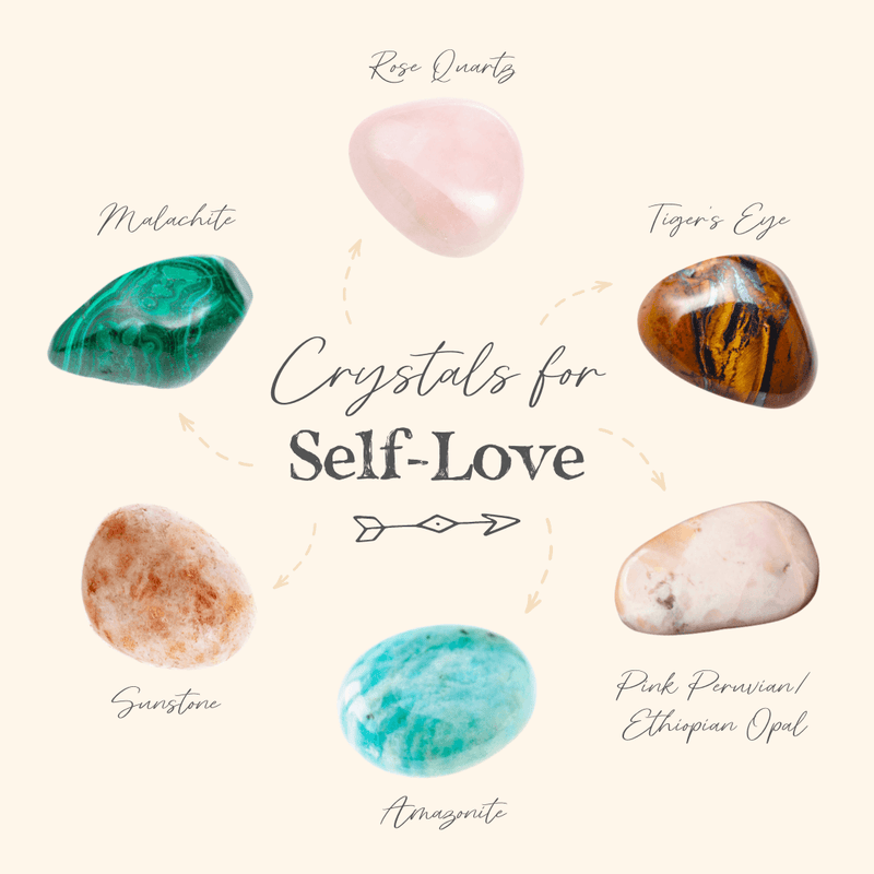 Our 6 Favourite Nurturing Crystals For Self-Love 💗 - Luna Tide Handmade Crystal Jewellery