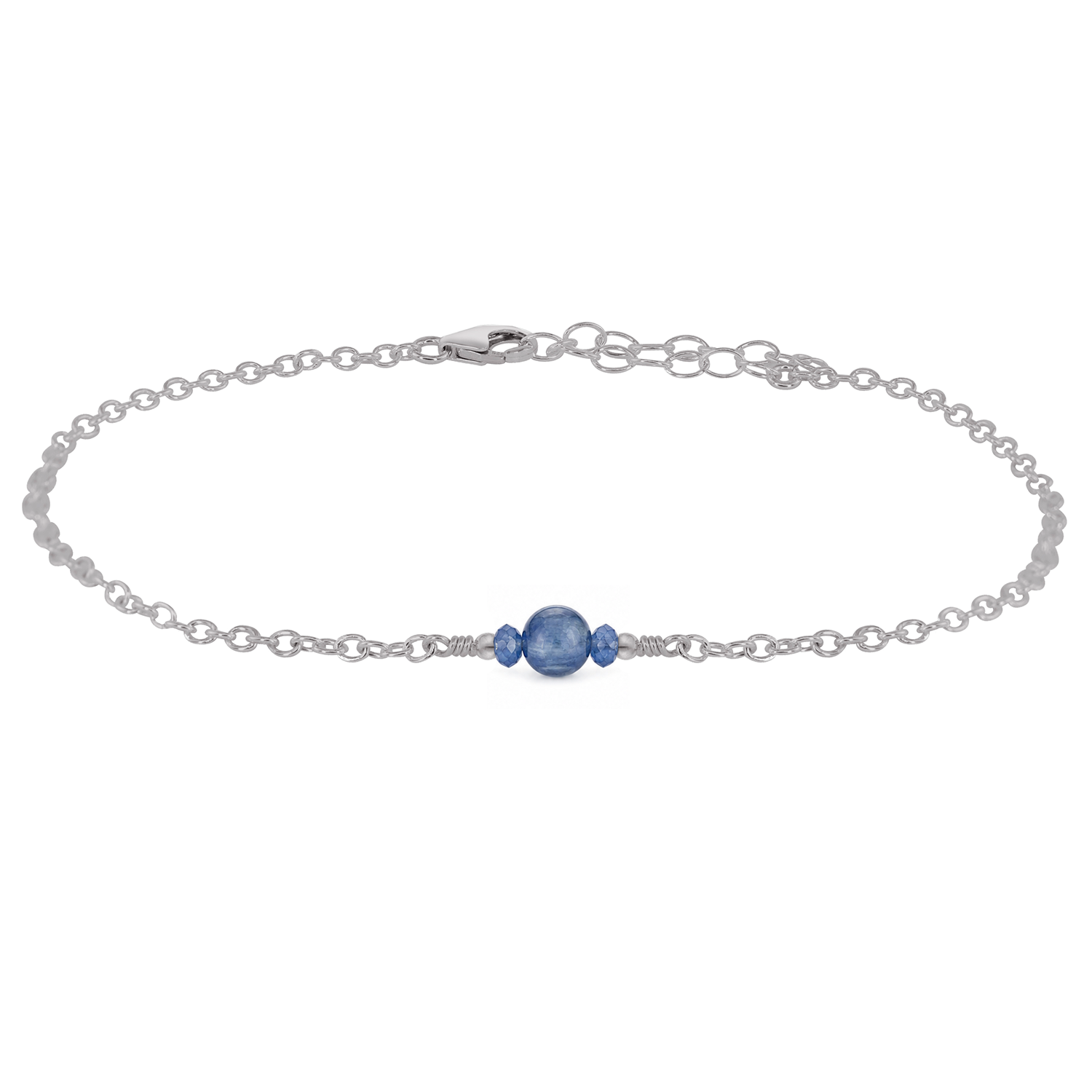 Dainty Kyanite Gemstone Anklet