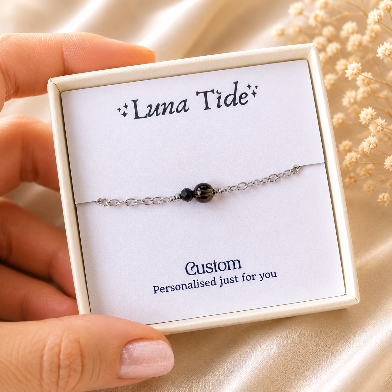 Custom Dainty Gemstone Bracelet