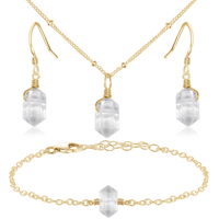 Crystal Quartz Double Terminated Jewellery Set