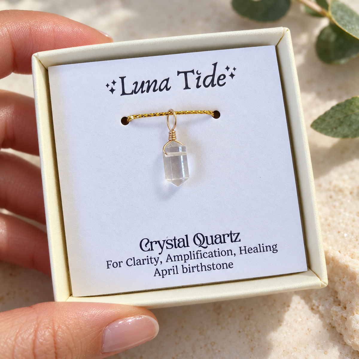 Crystal Quartz Mini Double Terminated Crystal Point Pendant