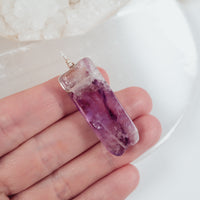 Polished Natural Amethyst Point Pendant