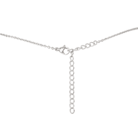 Dainty White Howlite Lariat Necklace - Dainty White Howlite Lariat Necklace - Sterling Silver - Luna Tide Handmade Crystal Jewellery