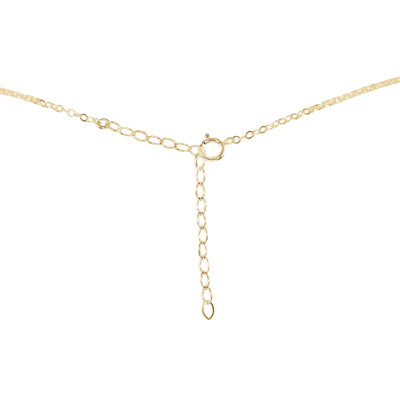 Lava Rock Gemstone Chain Layered Choker Necklace - Lava Rock Gemstone Chain Layered Choker Necklace - 14k Gold Fill - Luna Tide Handmade Crystal Jewellery