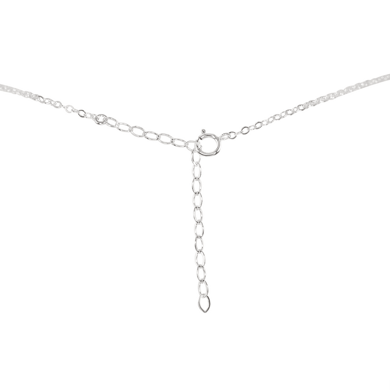 Prehnite Gemstone Chain Layered Choker Necklace - Prehnite Gemstone Chain Layered Choker Necklace - 14k Gold Fill - Luna Tide Handmade Crystal Jewellery