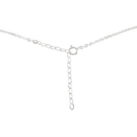 Tiny Iolite Teardrop Necklace - Tiny Iolite Teardrop Necklace - 14k Gold Fill / Cable - Luna Tide Handmade Crystal Jewellery