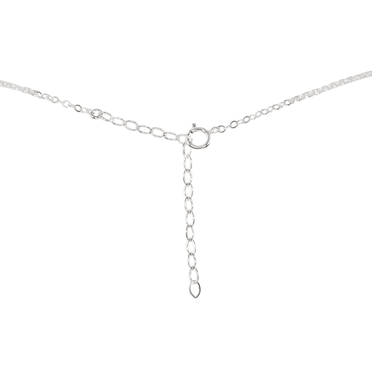Tiny Raw Kyanite Pendant Necklace - Tiny Raw Kyanite Pendant Necklace - Sterling Silver / Cable - Luna Tide Handmade Crystal Jewellery