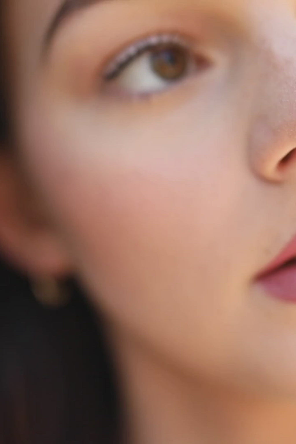 Tiny Labradorite Gemstone Bead Hoop Earrings