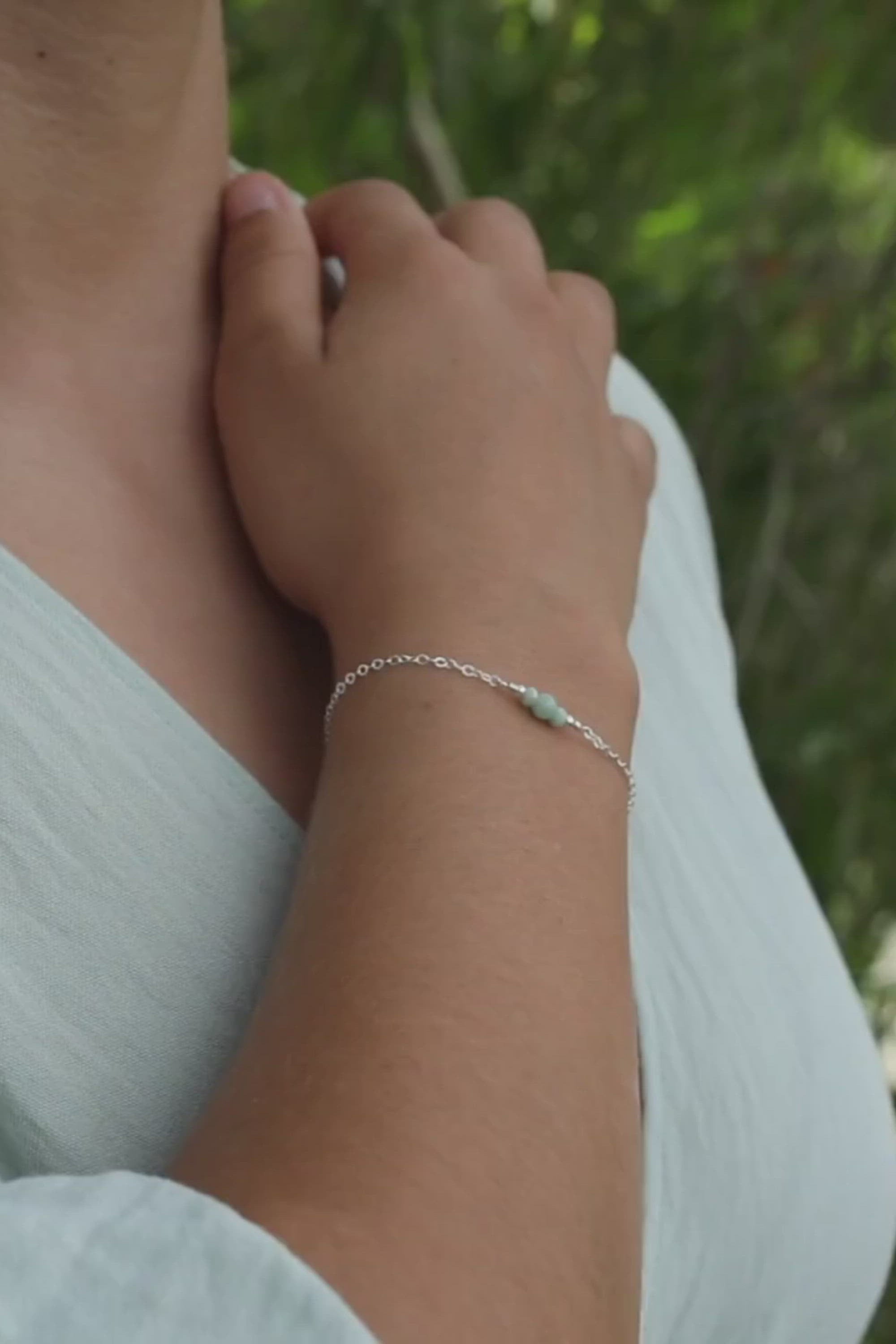 Dainty Amazonite Gemstone Bracelet