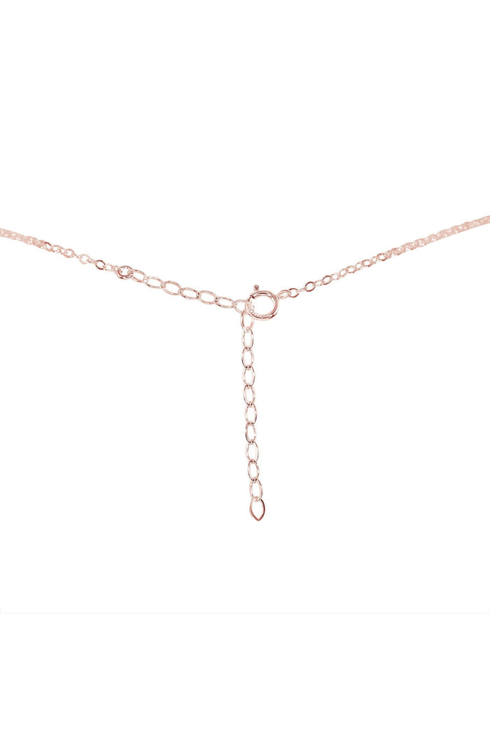 Crystal Quartz Double Terminated Mini Crystal Point Lariat Necklace - Crystal Quartz Double Terminated Mini Crystal Point Lariat Necklace - Sterling Silver - Luna Tide Handmade Crystal Jewellery