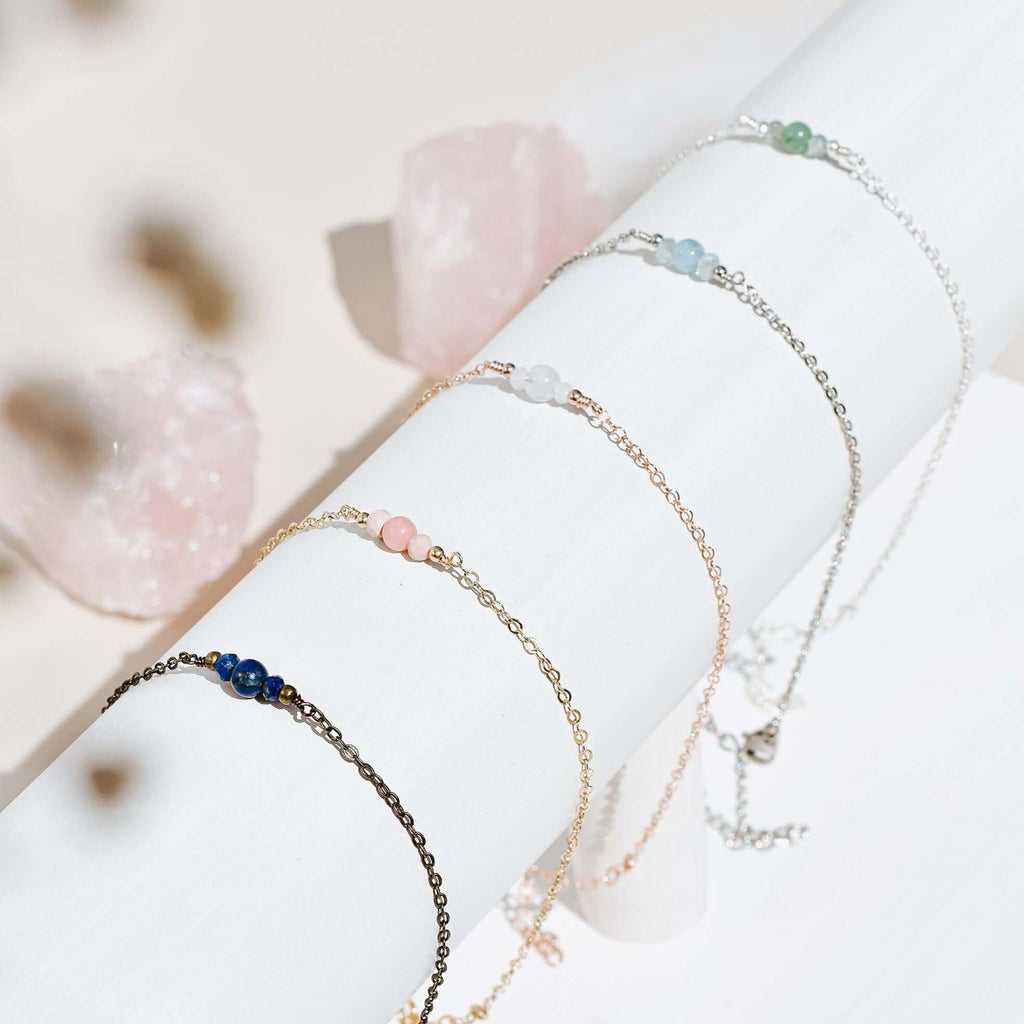 Dainty Anklet - Bronze - Stainless Steel - Sterling Silver - 14K Rose Gold Fill - 14K Gold Fill - Luna Tide Handmade Jewellery