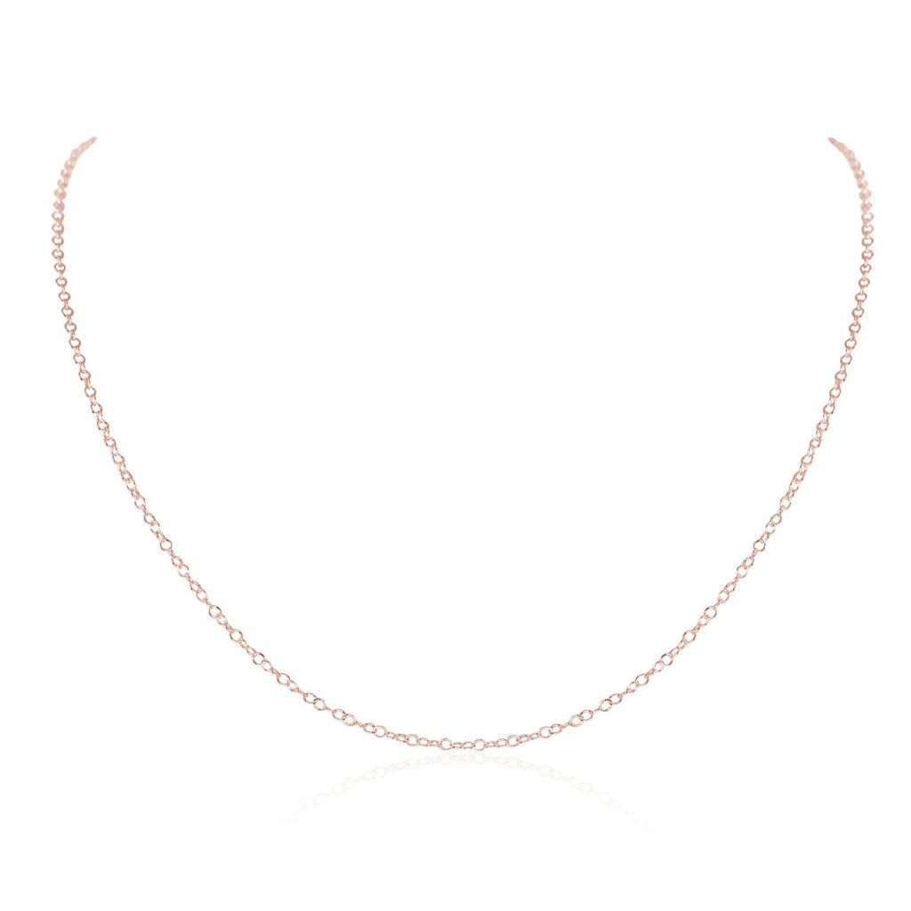 Simple Chain Necklace - 14K Rose Gold Fill - Luna Tide Handmade Jewellery