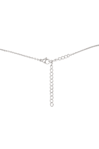 Tiny Rough Garnet Gemstone Pendant Choker - Tiny Rough Garnet Gemstone Pendant Choker - Sterling Silver / Cable - Luna Tide Handmade Crystal Jewellery
